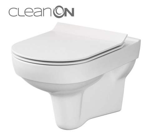 CERSANIT SET 794 WC mísa závěsná CITY NEW CleanOn včetně sedátka Slim Soft Close K701-143