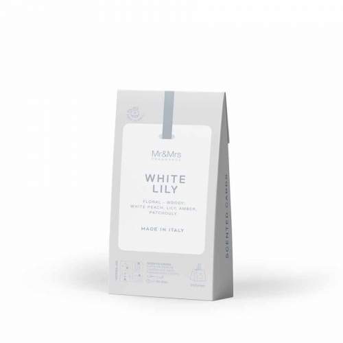 Mr&Mrs Fragrance Mr. Drawers - White Lily vonné karty do šatníku  3 ks