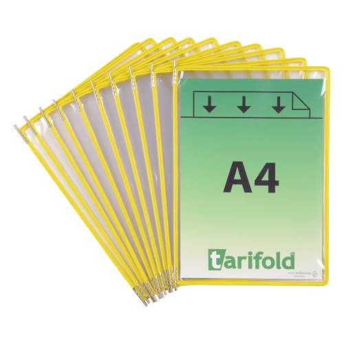 Tarifold - prezentační panel - A4, 10 ks, žlutý