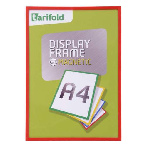 Tarifold Display Frame - magnetický prezentační rámeček - A4, 1 ks, červený