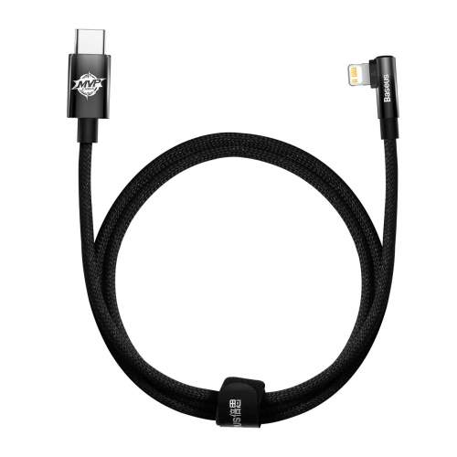 Baseus MVP Elbow kabel USB-C Lightning 20W 1m černý