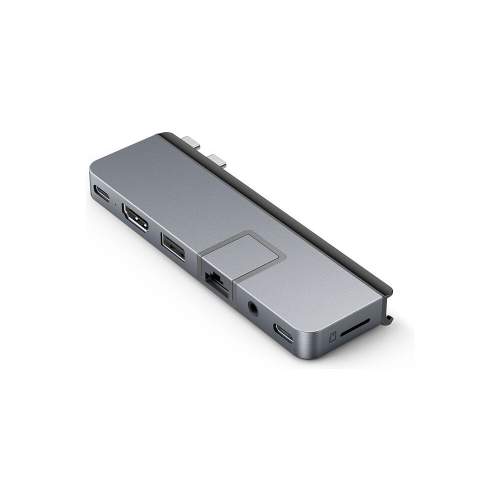 HyperDrive DUO PRO 7-in-2 USB-C Hub, šedá HY-HD575-GRY-GL