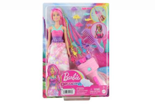 Mattel Barbie Princezna s kadeřnickými doplňky HNJ06