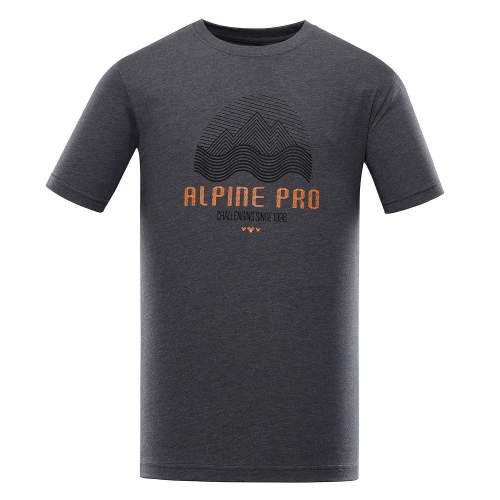 Pánské triko Alpine Pro TIBERIO 9 - tmavě šedá / M