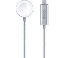 EPICO rychlonabíjecí kabel pro Apple Watch, USB-C, stříbrná 9915112100063