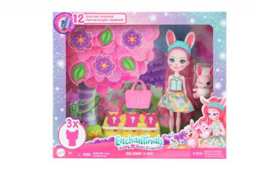 Mattel Enchantimals Panenka a miminka - Bree Bunny HLK83