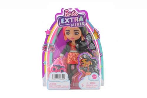 Mattel Barbie Extra Minis - Červeno-černé vlasy