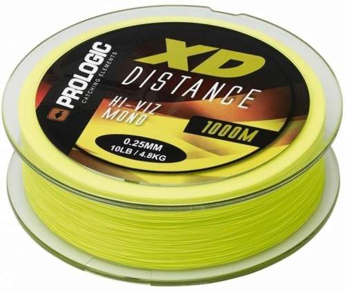 Prologic vlasec xd distance mono hi viz yellow 1000 m - průměr 0,30 mm / nosnost 6,6 kg