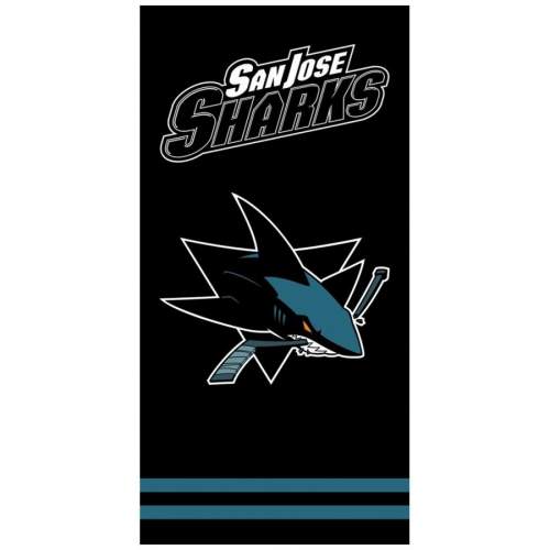 TipTrade osuška NHL San Jose Sharks 70 x 140 cm