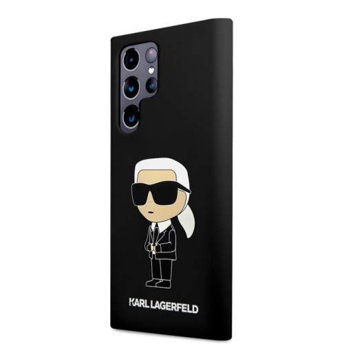 Karl Lagerfeld KLHCS23LSNIKBCK hard silikonové pouzdro Samsung Galaxy S23 ULTRA 5G black Silicone Ikonik