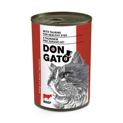 Dibaq DON GATO konzerva kočka hovězí 10x415 g