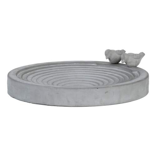ESSCHERT DESIGN Pítko pro ptáky betonové XXL, pr. 39cm, šedá