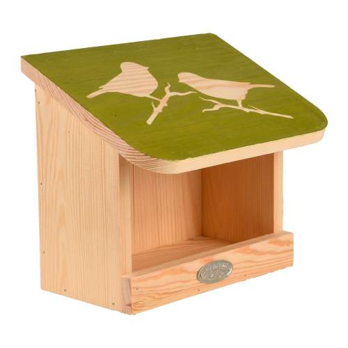 Krmítko pro ptáky z masivní borovice Esschert Design Diapozitiv, délka 23 cm