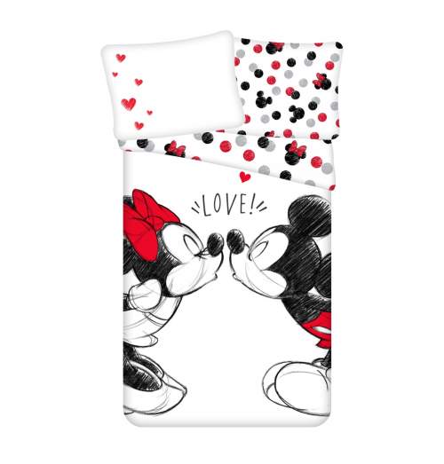Jerry Fabrics Povlečení Mickey a Minnie Love 04