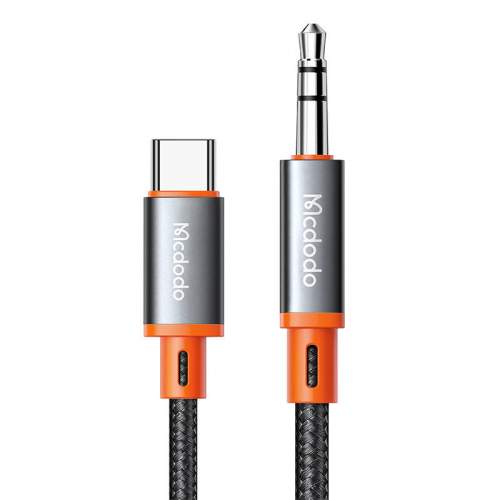Mcdodo CA-900 USB-C na 3,5 mm AUX mini jack kabel, 1,8 m (černý)