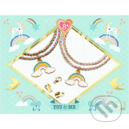 Djeco Dúhové kumihimo - 2 splietané náramky s príveskami