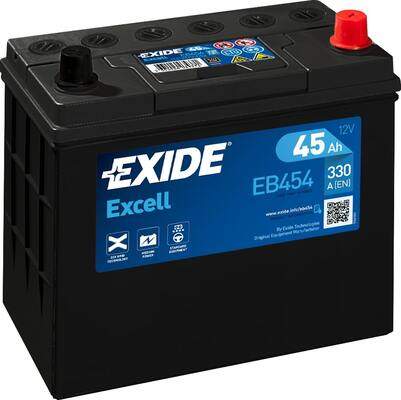 Exide Excell 12V 45Ah 300A EB454