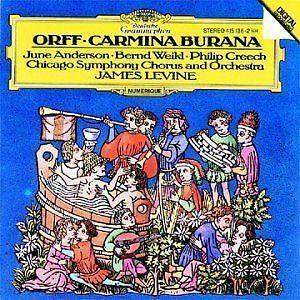 June Anderson, Philip Creech, Bernd Weikl, Chicago Symphony Chorus, James Levine – Orff: Carmina Burana