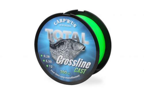 Carp´r´us vlasec total crossline cast green 300 m - průměr 0,25 mm / nosnost 4,5 kg