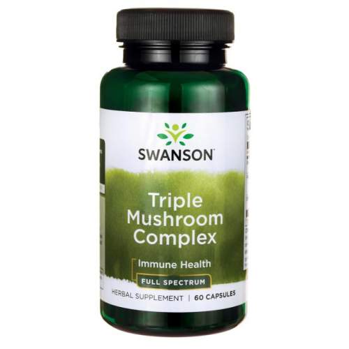 Swanson Triple Mushroom Complex - Full Spectrum 60 ks, kapsle