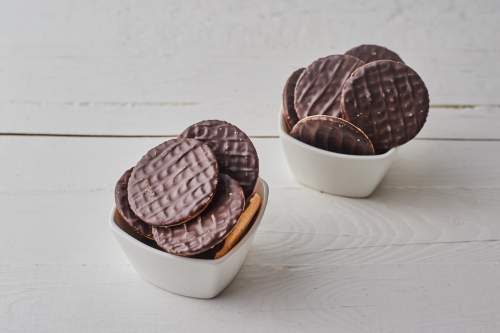 KetoMix Proteinové sušenky s čokoládovou polevou (24 sušenek)