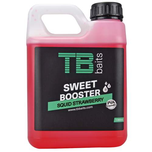 TB Baits Sweet Booster Squid Strawberry Objem: 1L