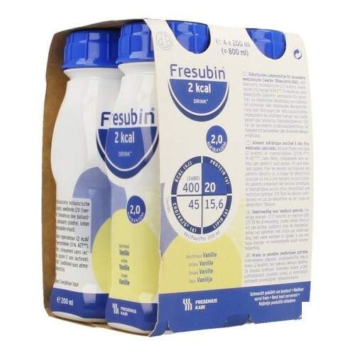 Fresubin 2kcal drink vanilka por.sol.4x200ml