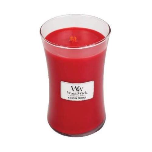 Aromatická svíčka váza, WoodWick Crimson Berries, hoření až 120 hod