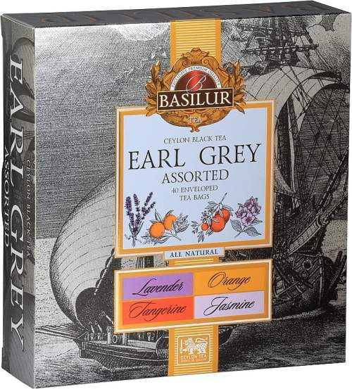BASILUR Earl Grey Assorted 40 sáčků - černý čaj