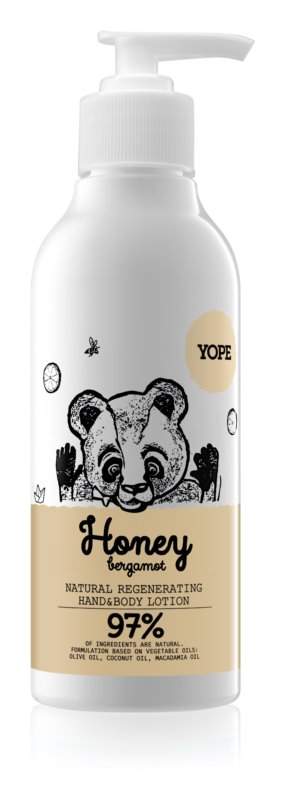 Yope Honey & Bergamot zjemňující a hydratační mléko na ruce 300 ml
