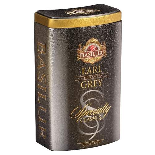 Černý čaj, Basilur Specialty Earl Grey, plechová dóza, sypaný, 100 g