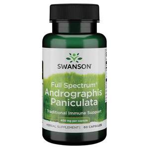 Swanson Full Spectrum Andrographis Paniculata 60 ks, kapsle, 400 mg
