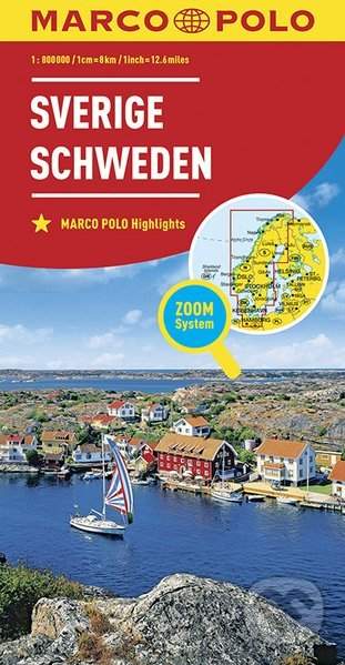 Marco Polo Švédsko 1:800 000 automapa