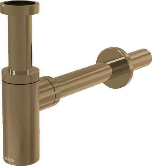 Alcaplast A400-G-B Sifon umyvadlový DN32 DESIGN, GOLD-kartáčovaný mat A400-G-B
