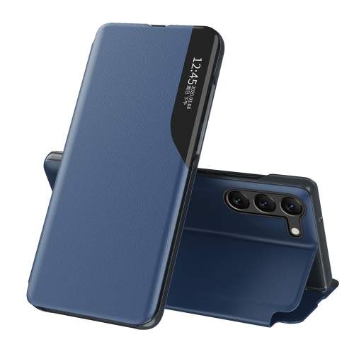 MG Eco Leather View knížkové pouzdro na Samsung Galaxy S23, modré