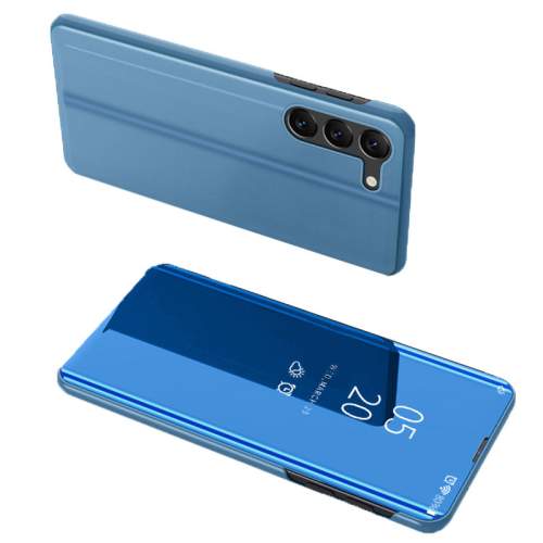 MG Clear View knížkové pouzdro na Samsung Galaxy S23, modré