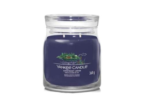 Yankee Candle Aromatická svíčka Signature sklo střední Lakefront Lodge 368 g