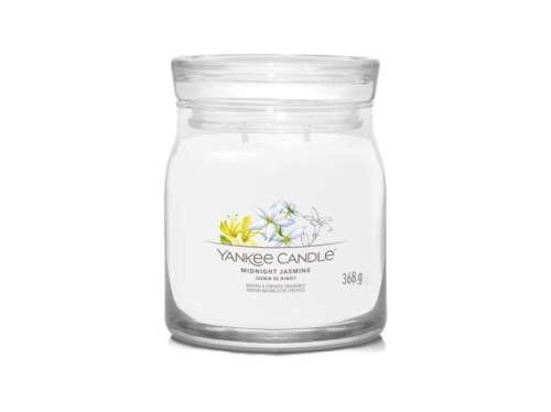 Yankee Candle Aromatická svíčka Signature sklo střední Midnight Jasmine 368 g