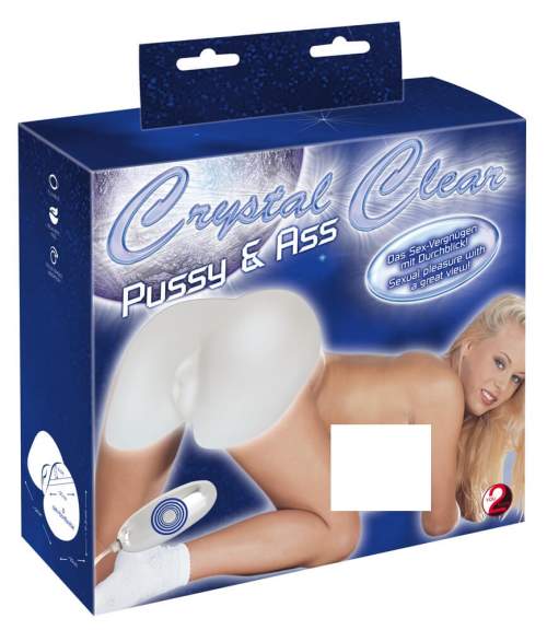 You2Toys Crystal Pussy &amp; Ass - 2in1 artificial pussy masturbator (transparent)