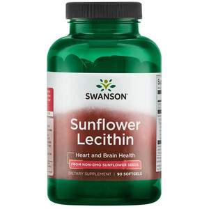 Swanson Sunflower Lecithin 90 ks, gelové tablety, 1,2 g