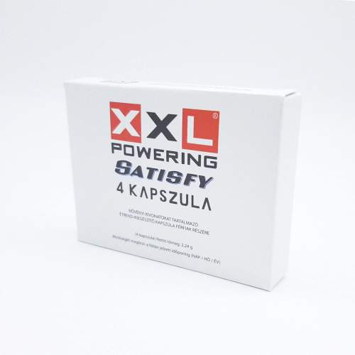 XXL powering Satisfy silný výživový doplněk pro muže 4ks