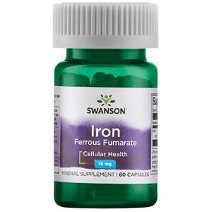 Swanson Iron Ferrous Fumarate 60 ks 18 mg