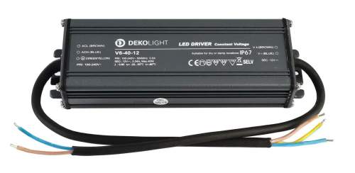 Light Impressions Deko-Light napájení IP, CV, V6-40-12 konstantní napětí 0-3340 mA IP67 12V DC 40,00 W  872082