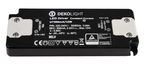 Light Impressions Deko-Light LED-napájení FLAT, CC, UT500mA/12W konstantní proud 500 mA IP20 2-24V DC 1,00-12,00 W 862225