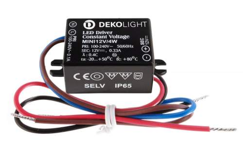 LIGHT IMPRESSIONS Deko-Light LED-napájení MINI, CV, 12V/4W 0-330 mA IP65 12V DC 4,00 W