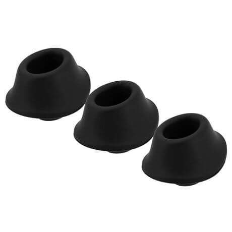 Womanizer Premium M - replacement suction bell set - black (3 pcs)
