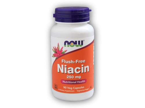 NOW Foods Niacin bez vedl.účinku zčervenání 250mg 90cps