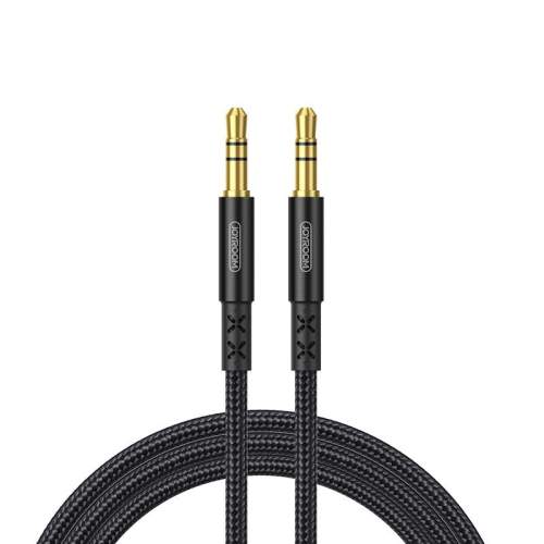 Joyroom stereo audio AUX cable 3,5 mm mini jack 1 m černá (SY-10A1)