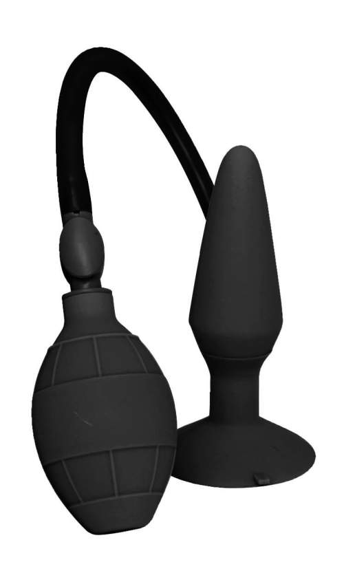 MenzStuff L - pumpable, foot, anal dildo - black (large)