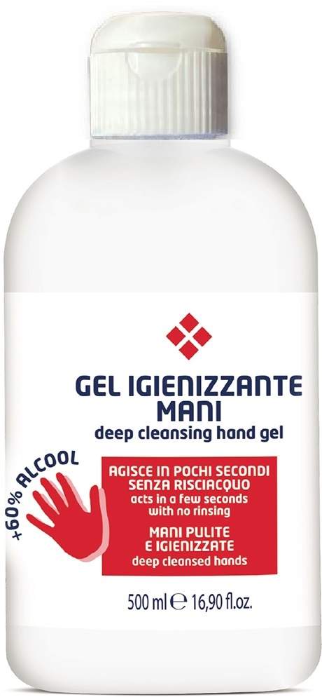 ROSO Cosmetics GEL IGIENIZZANTE Hygienický antibakteriální bezoplachový gel na ruce 500ml